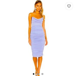 Revolve-India Midi Dress in Periwinkle by Michael Costello